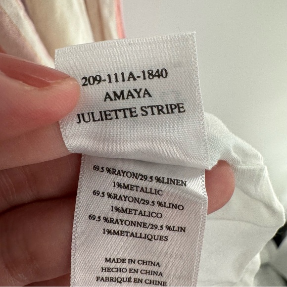 Rails Amaya Juliette Loose Fit Tiered Striped Sun Dress Size Small - Picture 8 of 10